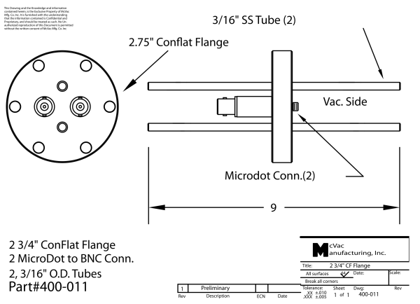 Messkopfdurchführung CF16;