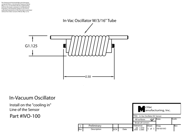 IVO100 In-Vakuum Oszillator
