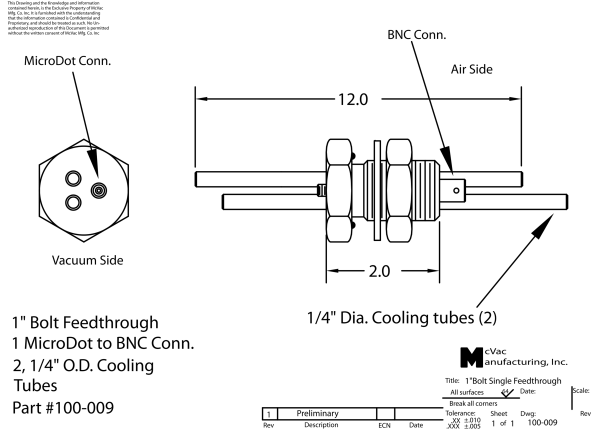 Messkopfdurchführung 1 in.