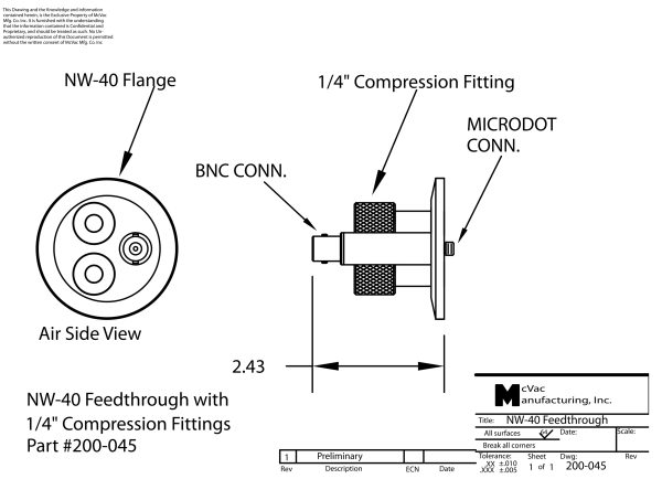 KF40 Messkopfdurchführung
