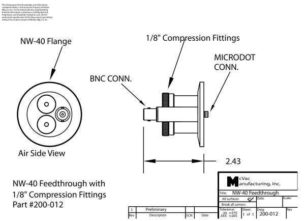 KF40 Messkopfdurchführung