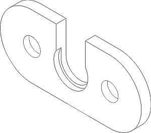 Mark II Cable Retainer (1 PU = 3 pieces)