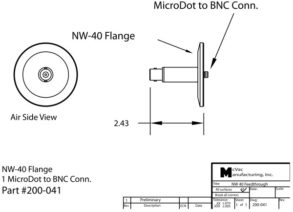 KF40 Messkopfdurchführung