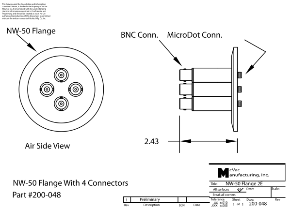 KF50 Messkopfdurchführung