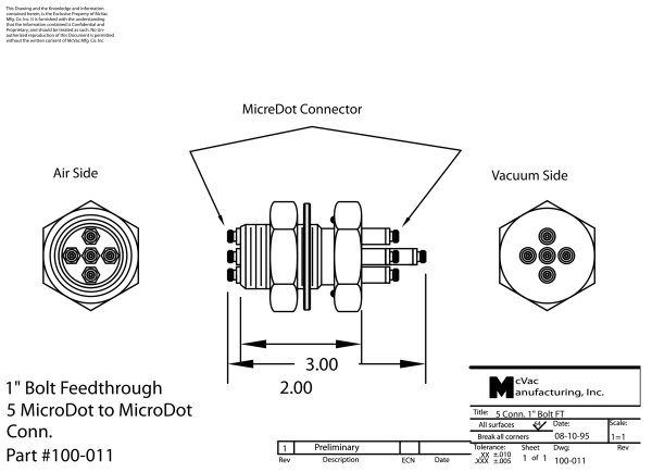 Messkopfdurchführung 1 in.