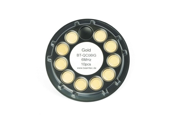 Quarz 6 MHz, Gold, 14 mm