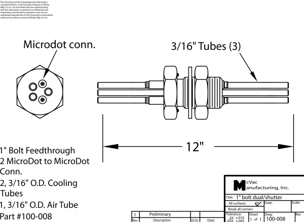Messkopfdurchführung 1 in.