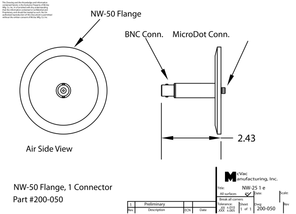 KF50 Messkopfdurchführung